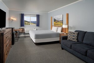 Basic Room, 1 King Bed, Non Smoking | In-room safe, blackout drapes, iron/ironing board, free WiFi