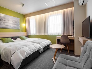 Chambre avec lits jumeaux, 2 lits une place, non-fumeur (Hollywood Twin)