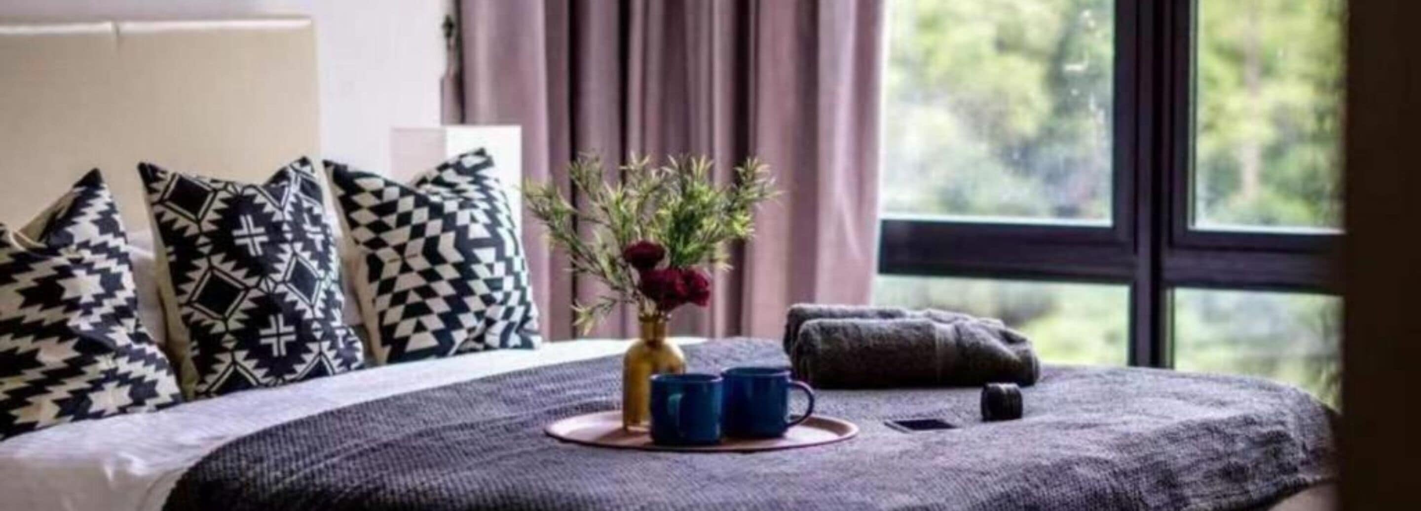 Individually decorated, individually furnished, desk, laptop workspace