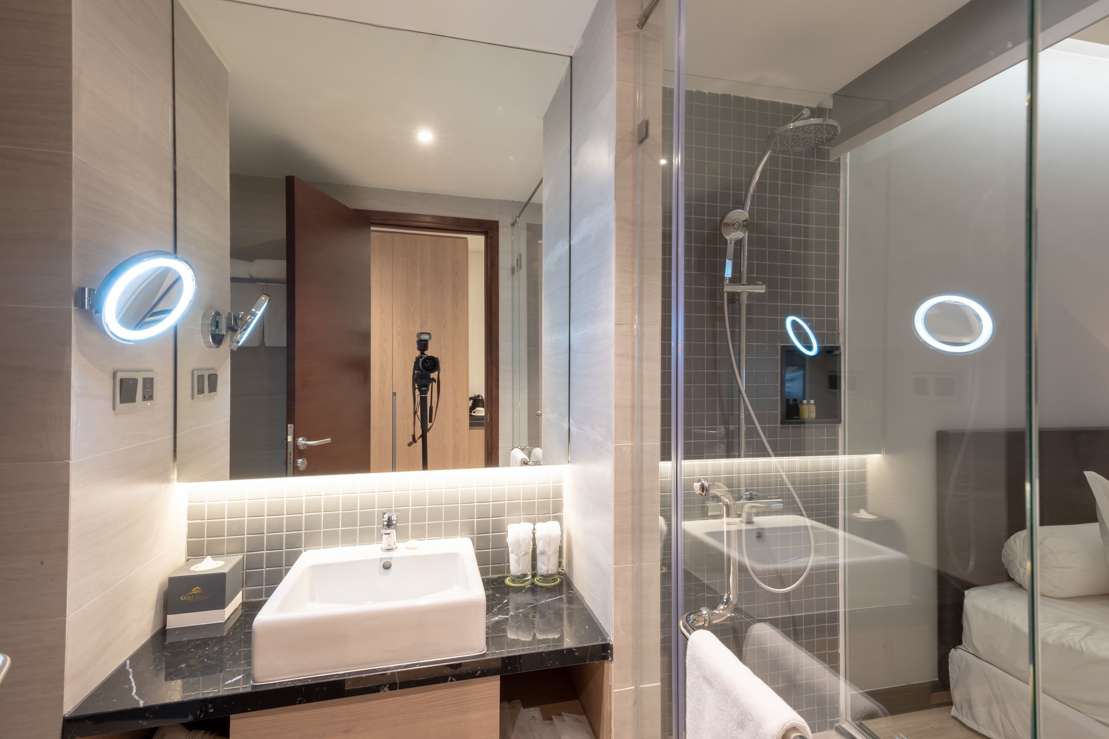 shower, free toiletries, hair dryer, bathrobes