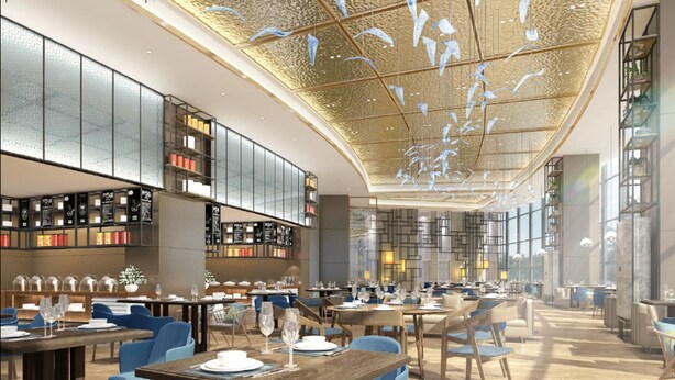 2 restaurants; breakfast, lunch and dinner served  - QILU LUXURY BLUE HORIZON HOTEL (Weihai)