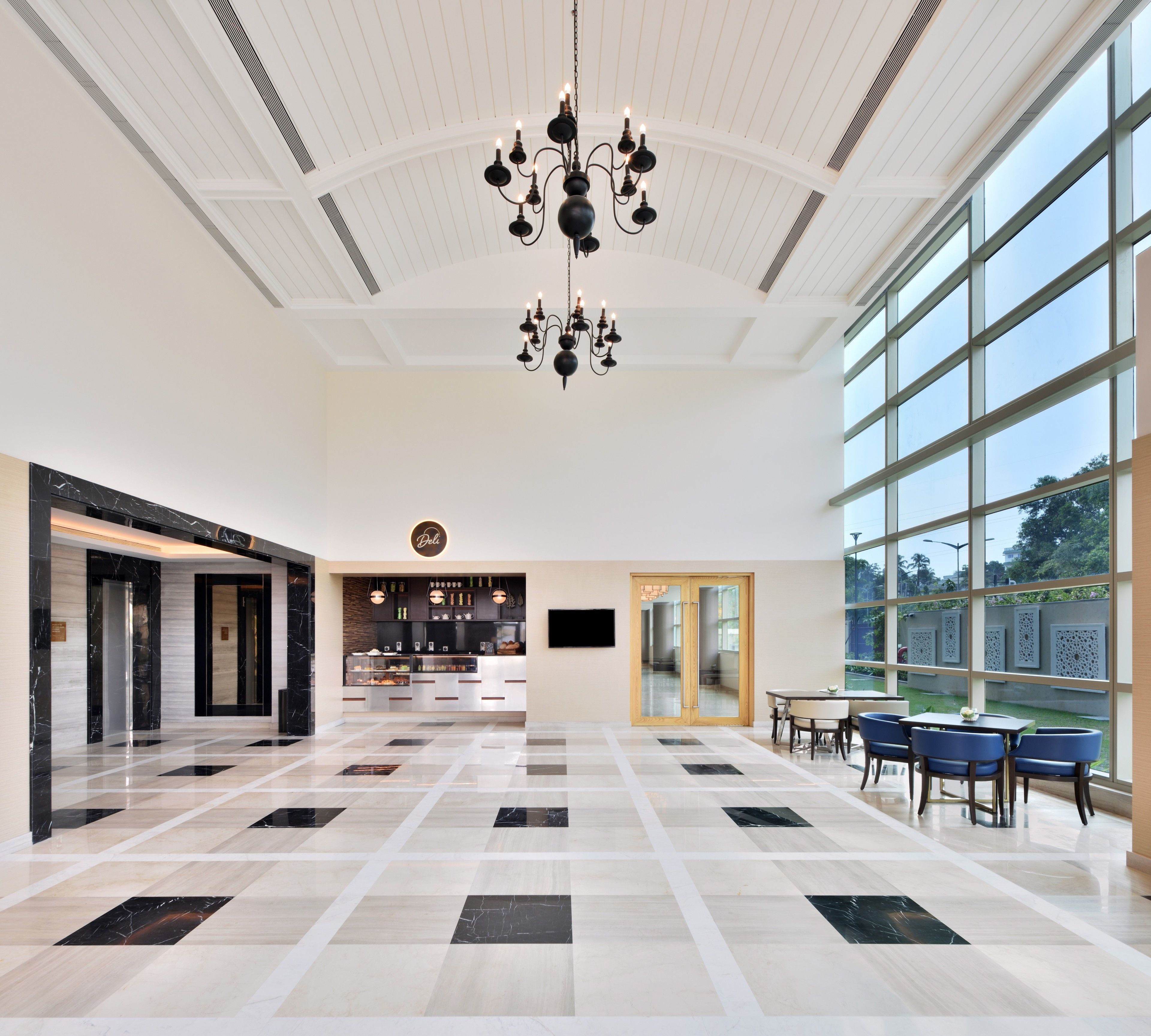 Interior entrance