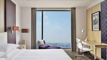 Room, 1 King Bed, City View | 1 bedroom, premium bedding, minibar, in-room safe