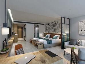 Premium bedding, minibar, in-room safe, desk - Longuu Hotel (Guangzhou)