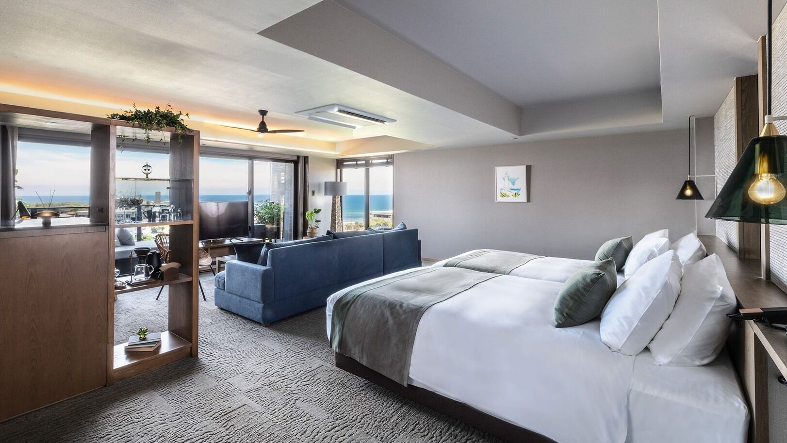 In-room safe, desk, laptop workspace, blackout curtains