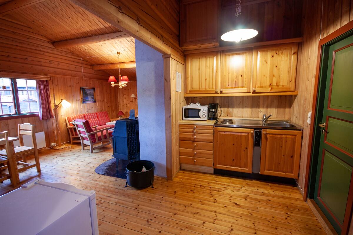 traditional apartment, multiple beds, river view | private kitchen | electric kettle