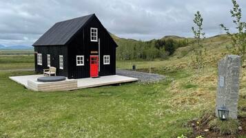 Jóhannshús - Traditional Icelandic house | Ausblick vom Zimmer