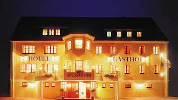 Front of property – evening/night