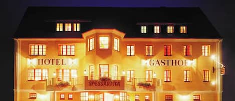 Front of property - evening/night