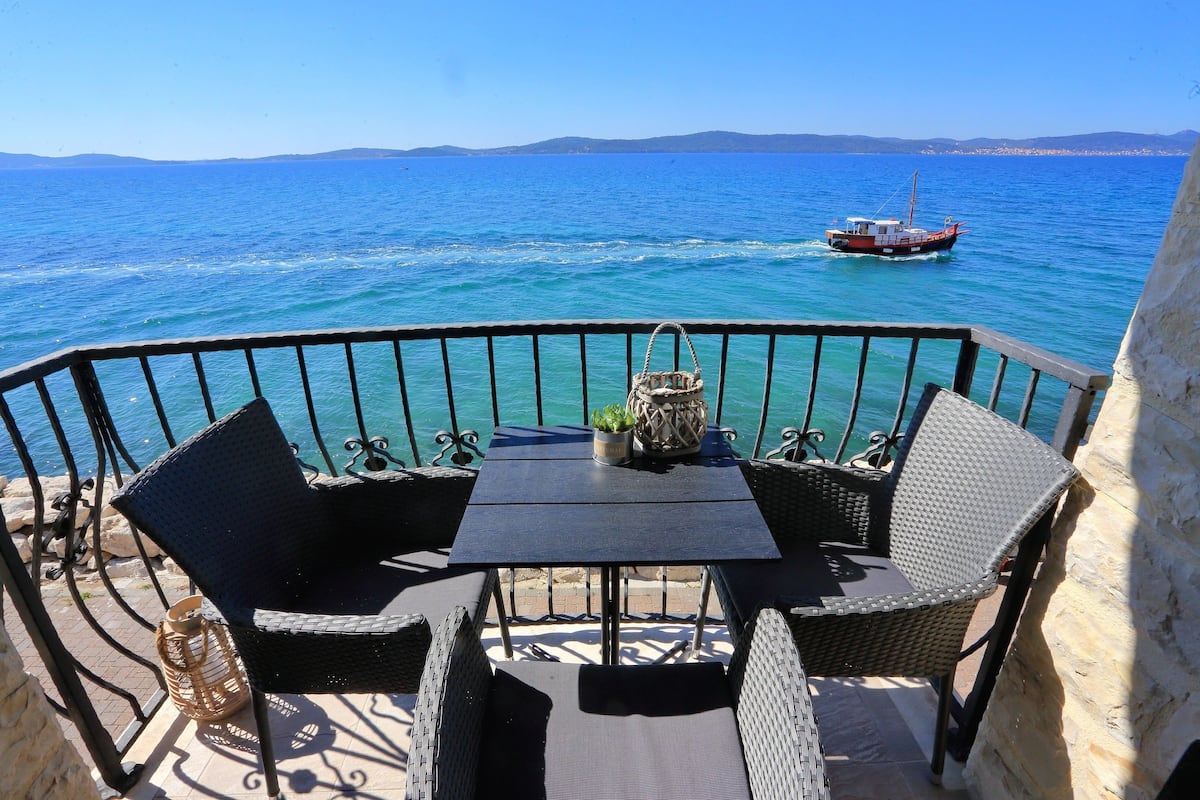 Apartment, 1 Bedroom, Sea View (Two Balconies) | Terrace/patio