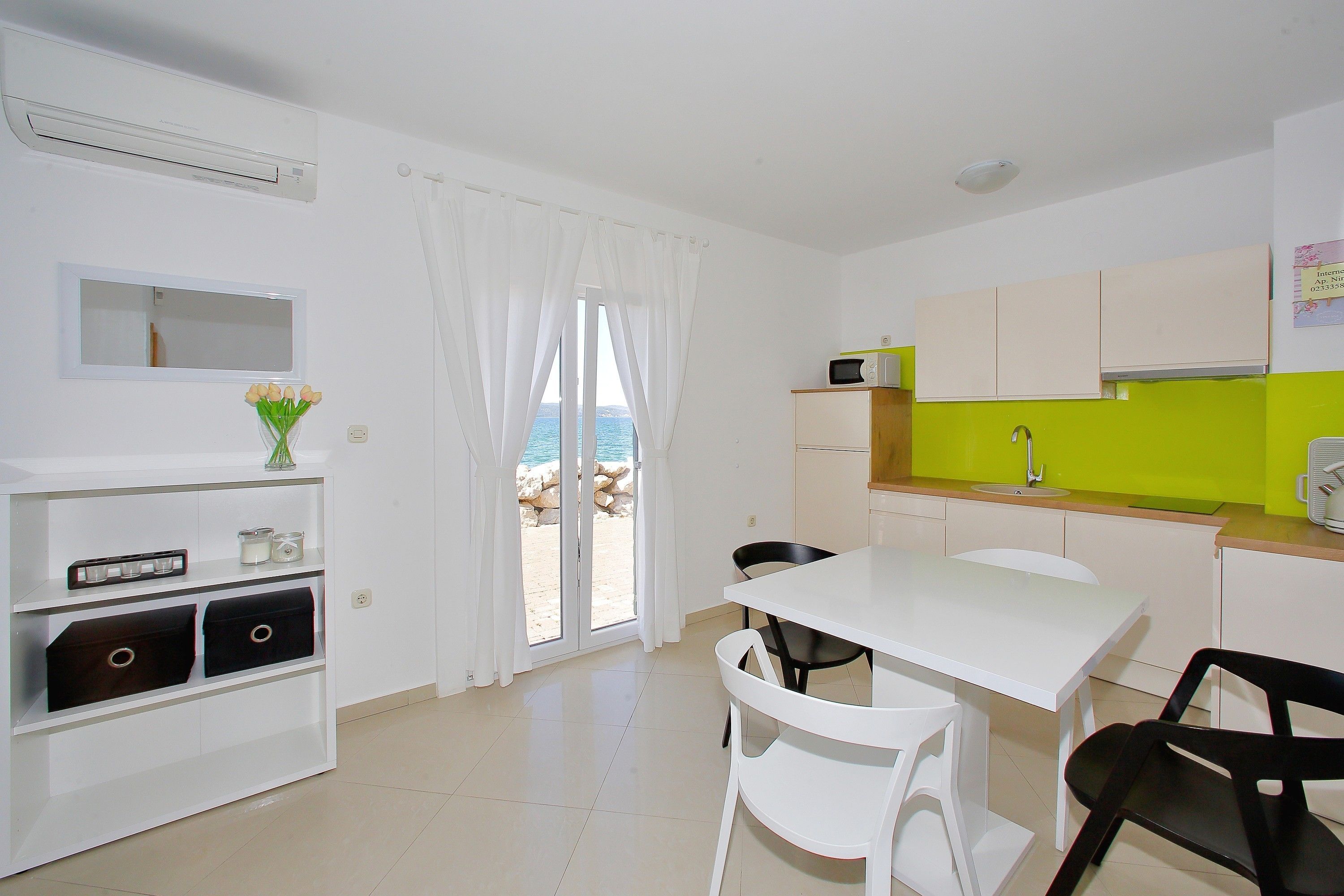 Apartment, 1 Schlafzimmer, Meerblick | Eigene Küche | Kühlschrank, Mikrowelle, Herdplatte, Wasserkocher mit Kaffee-/Teezubehör