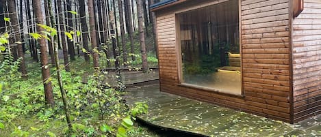 Sauna, hot tub, deep-tissue massages, massages