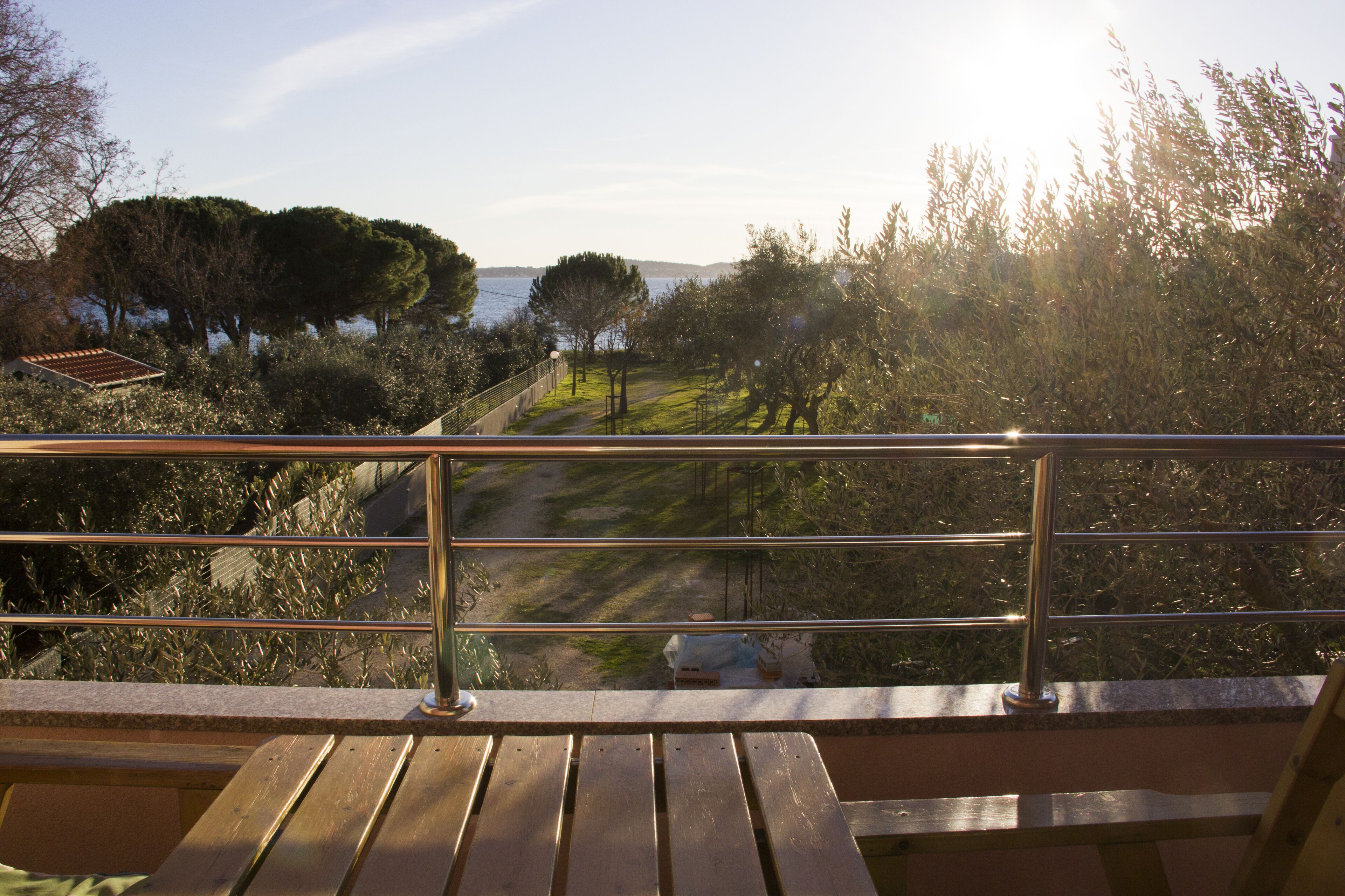 아파트, 침실 2개, 발코니, 바다 전망 | 발코니