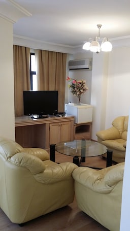 Flat-screen TV. Sahara Line Hotel