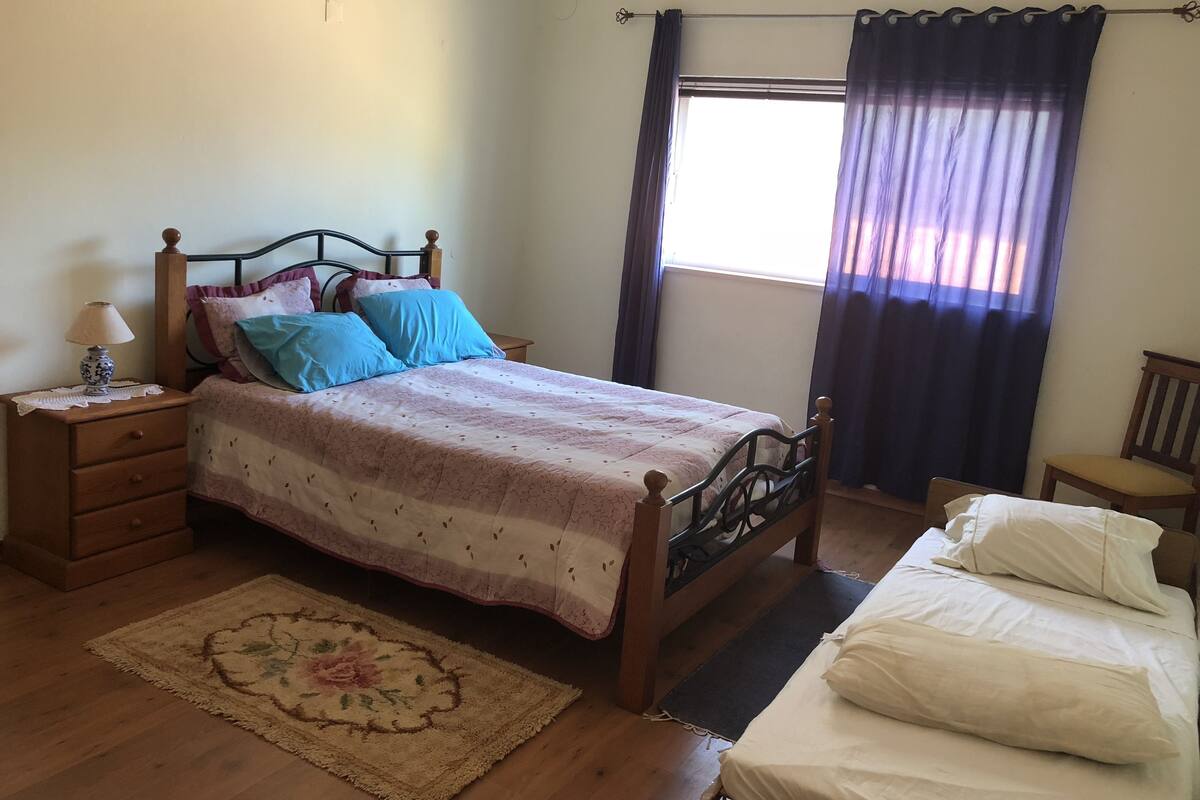 Blackout drapes, cribs (free), rollaway beds (surcharge), WiFi (free)