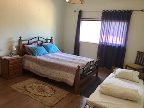 Blackout curtains, free cots/infant beds, rollaway beds, free WiFi