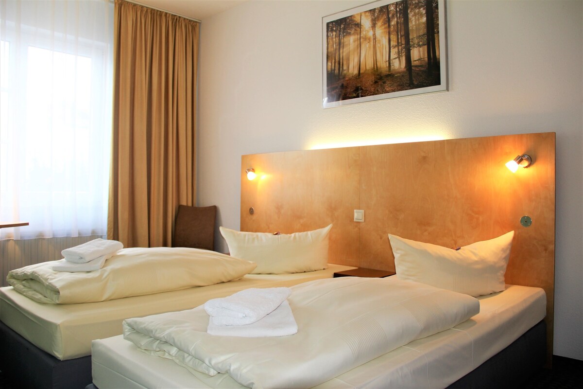 Minibar, desk, blackout curtains, soundproofing