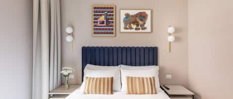 1 bedroom, premium bedding, memory foam beds, in-room safe