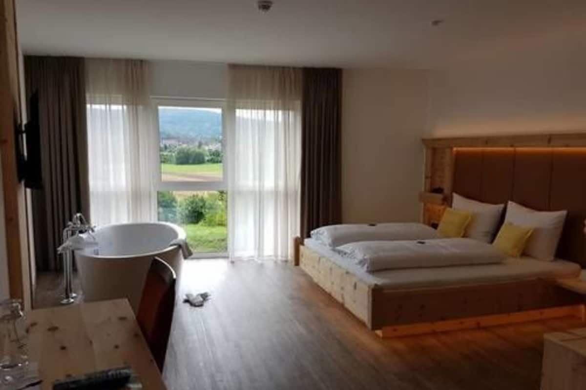 in-room safe, desk, blackout curtains, iron/ironing board