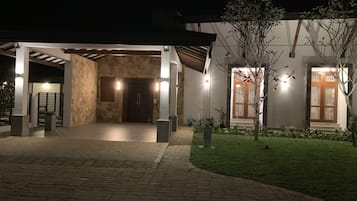 Front of property – evening/night