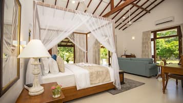 Royal Suite, 1 King Bed, Patio, Garden Area | 1 bedroom, Egyptian cotton sheets, premium bedding, down duvets