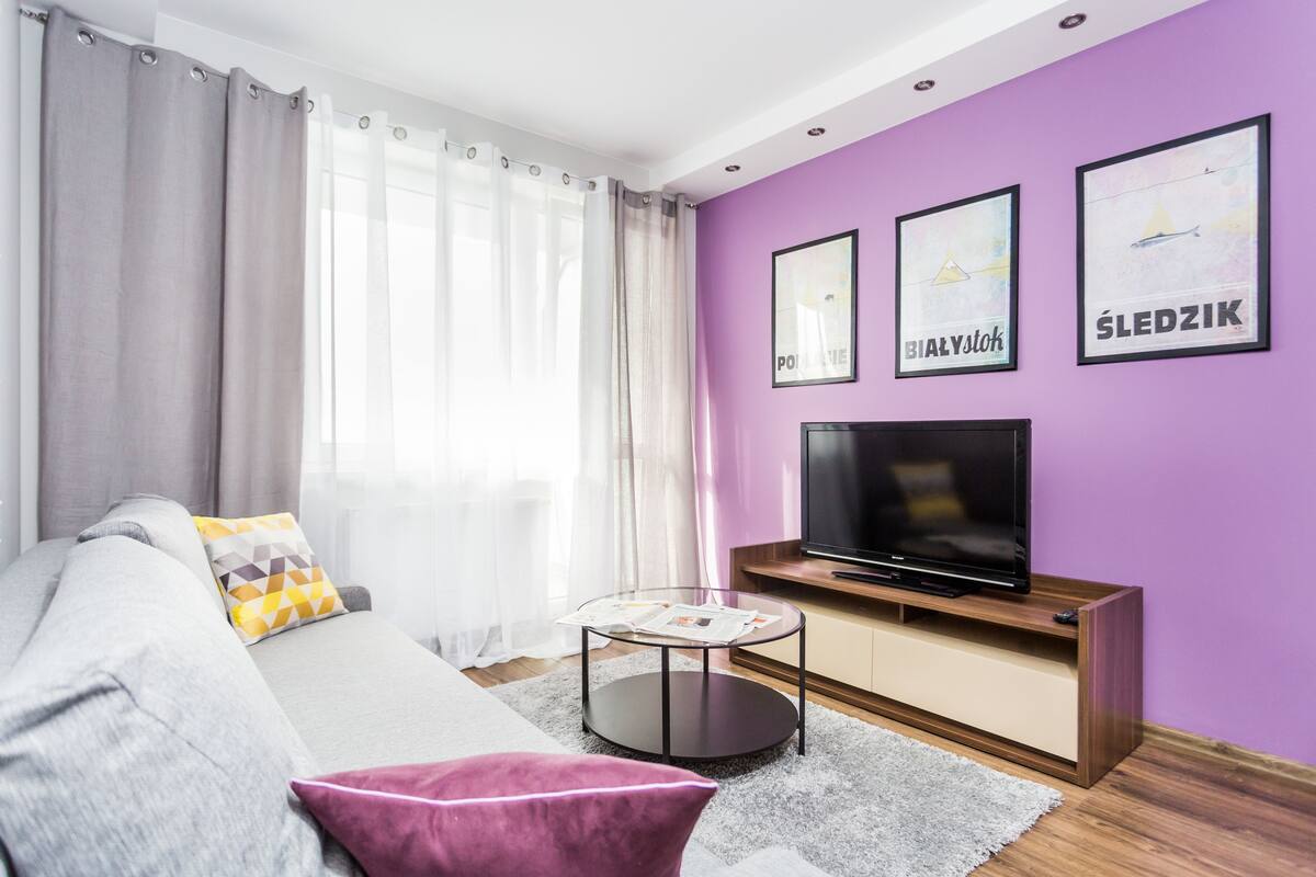 Apartment, 1 Double Bed with Sofa bed, Non Smoking (Kreta 2/95) | Private kitchen | Full-size fridge, microwave, oven, stovetop