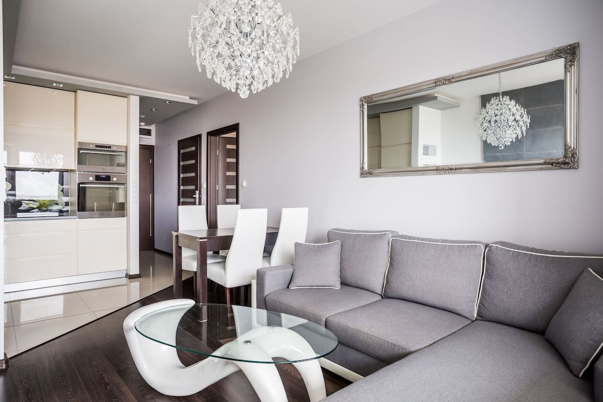 Apartment, 1 Double Bed with Sofa bed, Non Smoking (Kreta 2/107) | Living room | TV