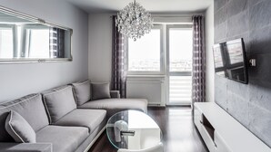 Apartment, 1 Double Bed with Sofa bed, Non Smoking (Kreta 2/107) | Living room - VISENTO Apartments Kreta 2 (Bialystok)