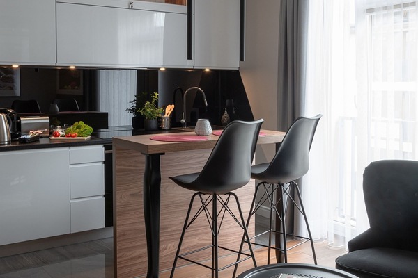 Superior-Apartment (Tokyo) | Eigene Kochnische | Espressomaschine, Wasserkocher mit Kaffee-/Teezubehör, Kühlschrank