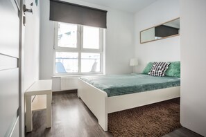 Leilighet, 1 dobbeltseng med sovesofa (Kaczorowskiego 7/285) | Strykejern/-brett, wi-fi (inkludert) og sengetøy