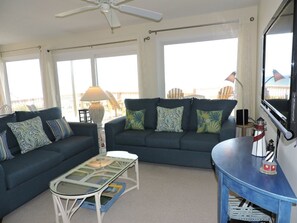 Living room - A Southern Exposure East Duplex 3 Bedrooms 3 Bathrooms Duplex (Emerald Isle)