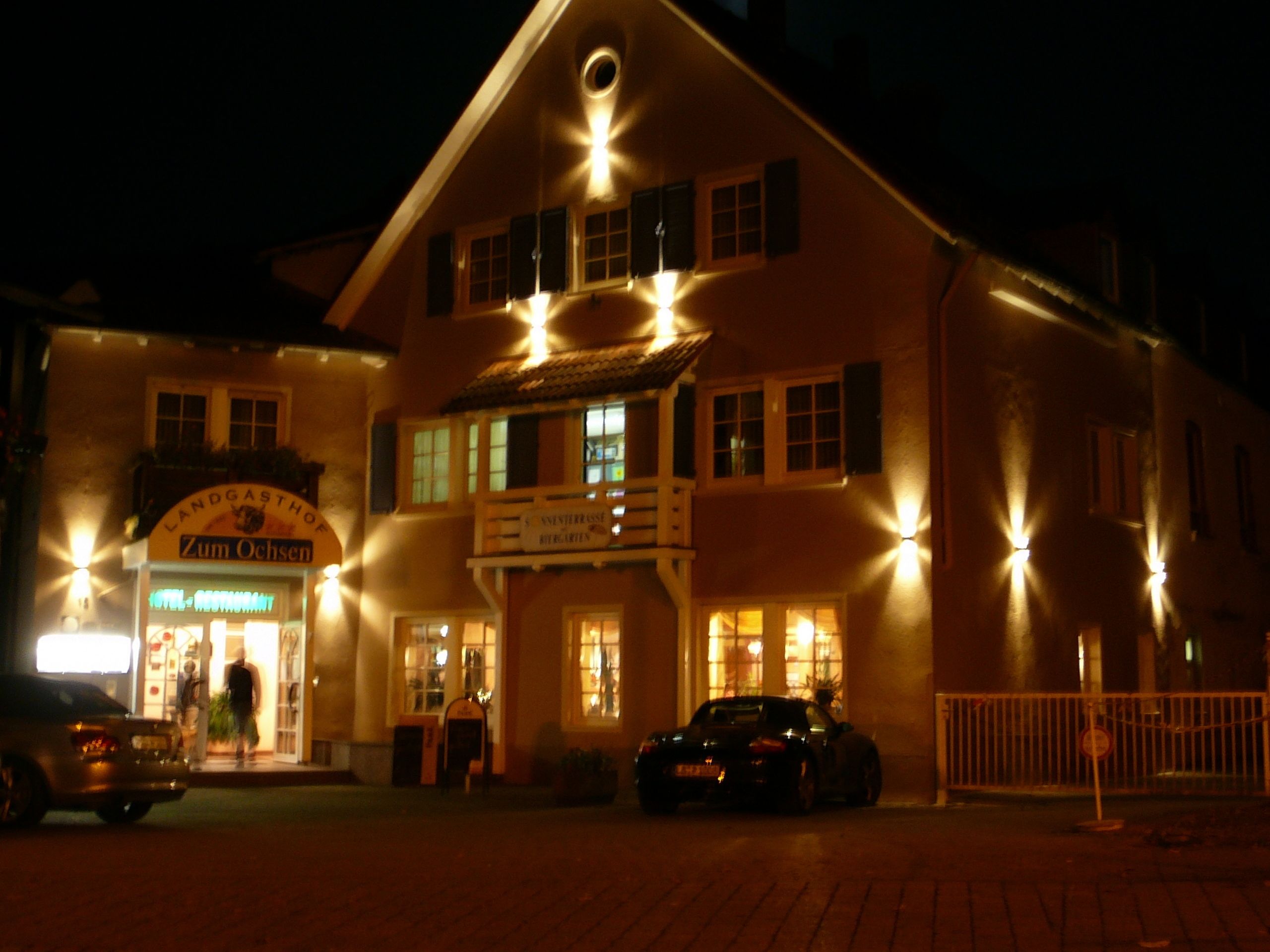 front of property – evening/night