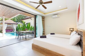 4 bedrooms, in-room safe, soundproofing, iron/ironing board
