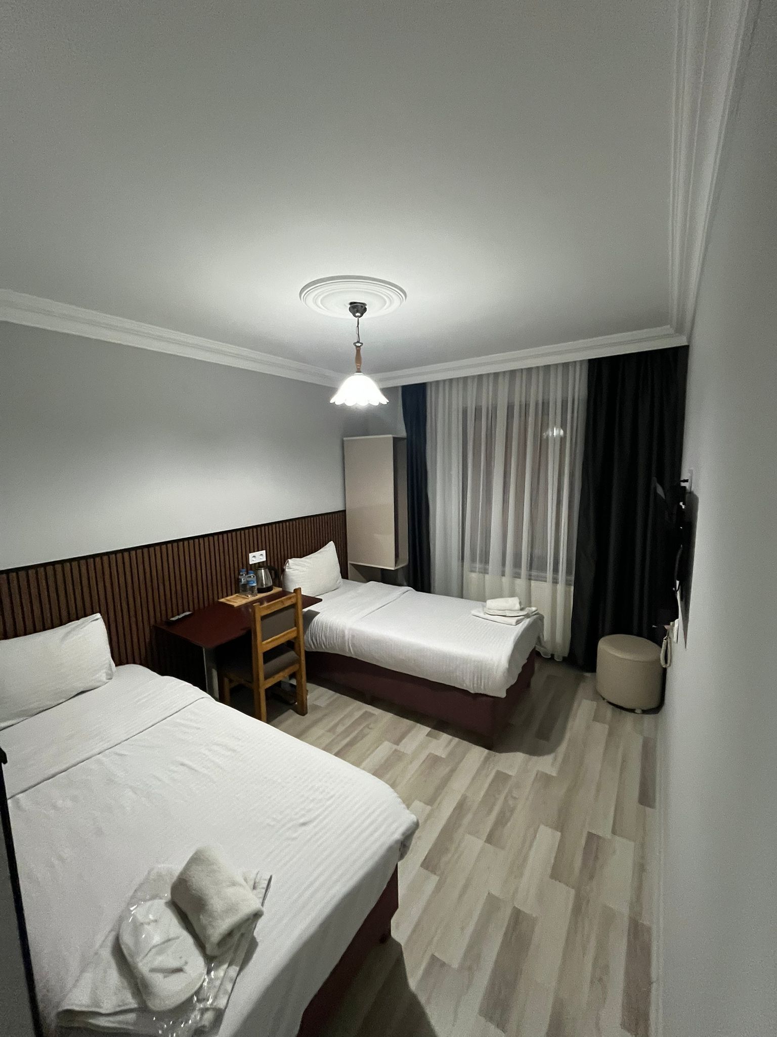 Premium bedding, soundproofing, free WiFi, bed sheets