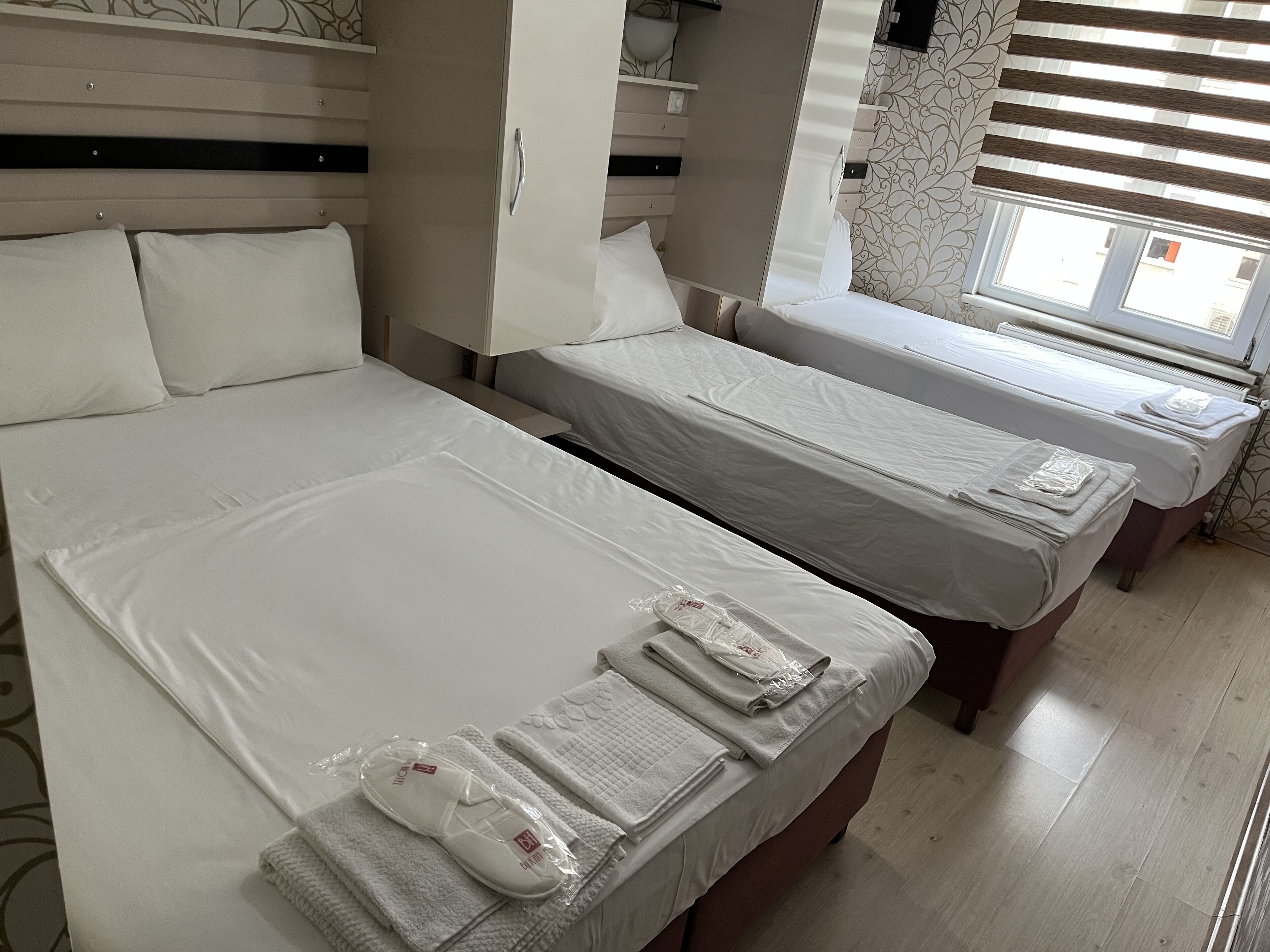 Premium bedding, soundproofing, free WiFi, bed sheets