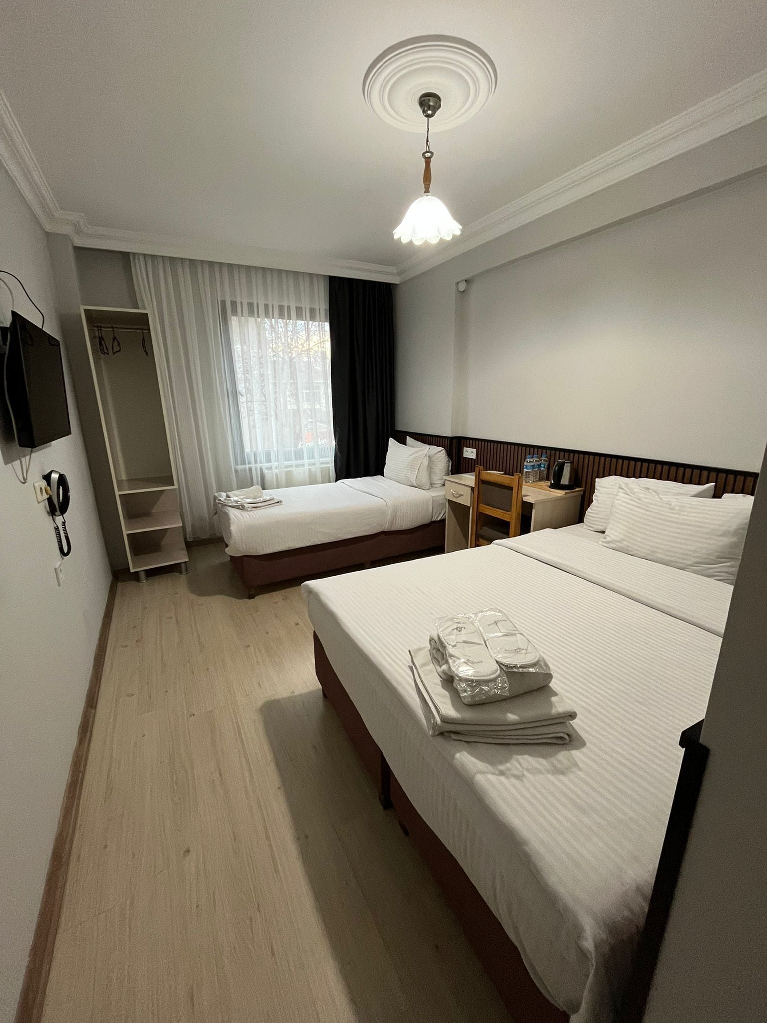 Premium bedding, soundproofing, free WiFi, bed sheets