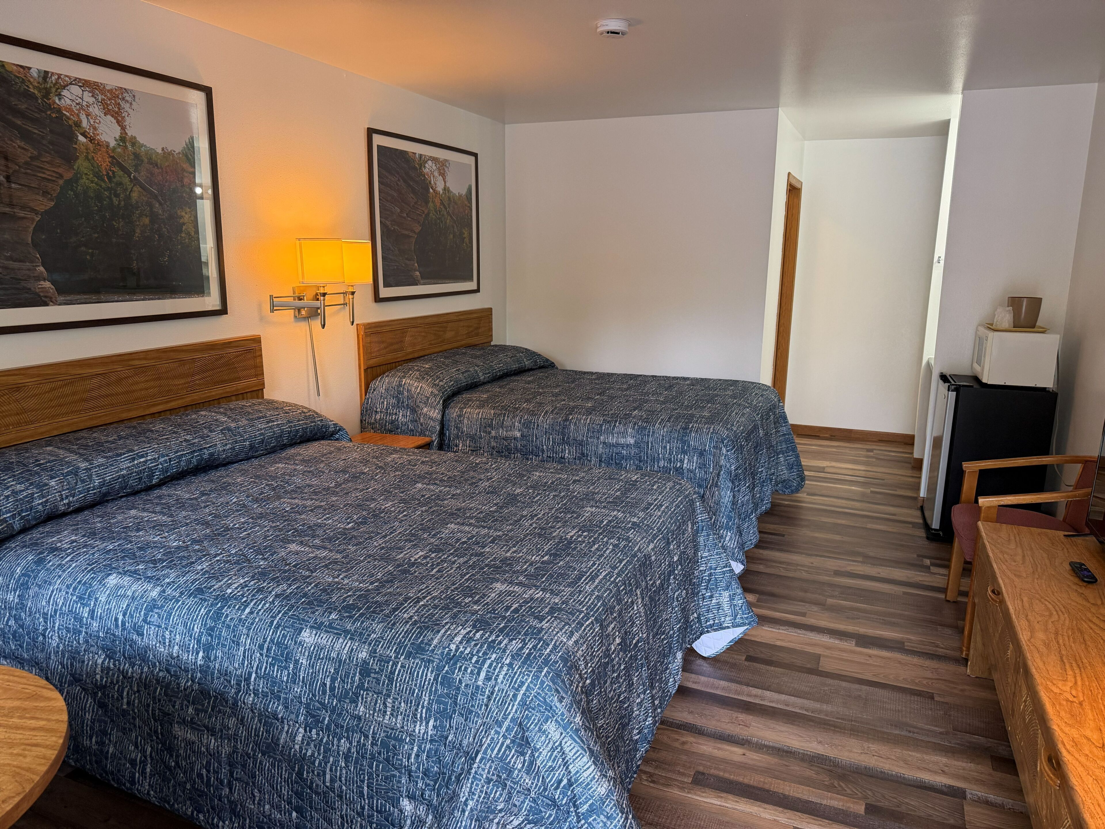 Standard Room, 2 Queen Beds, Non Smoking | Iron/ironing board, free WiFi, bed sheets
