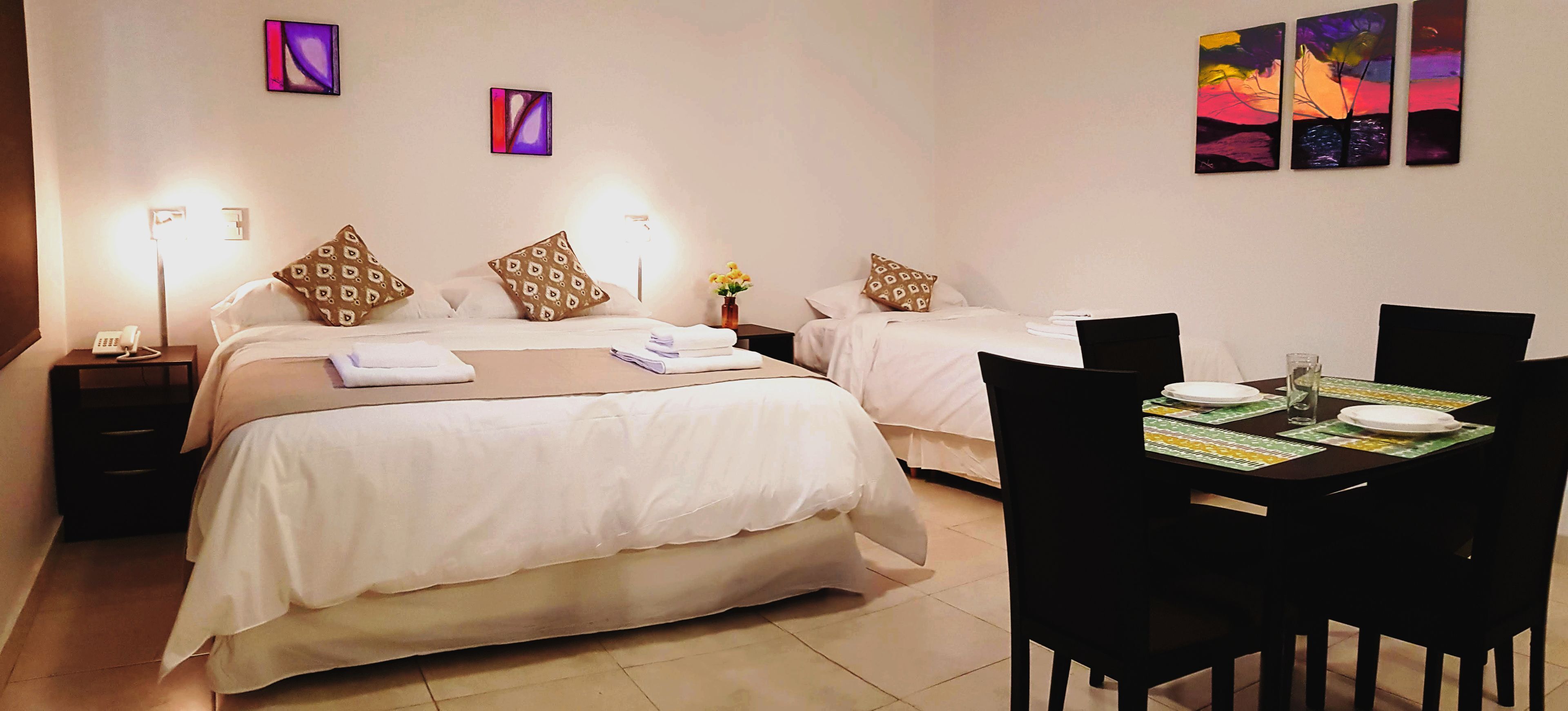 Down duvets, in-room safe, free WiFi, bed sheets