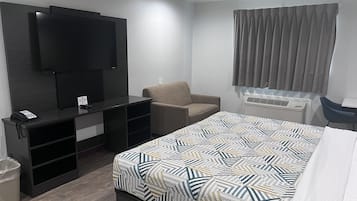 Blackout drapes, iron/ironing board (on request), WiFi (free)