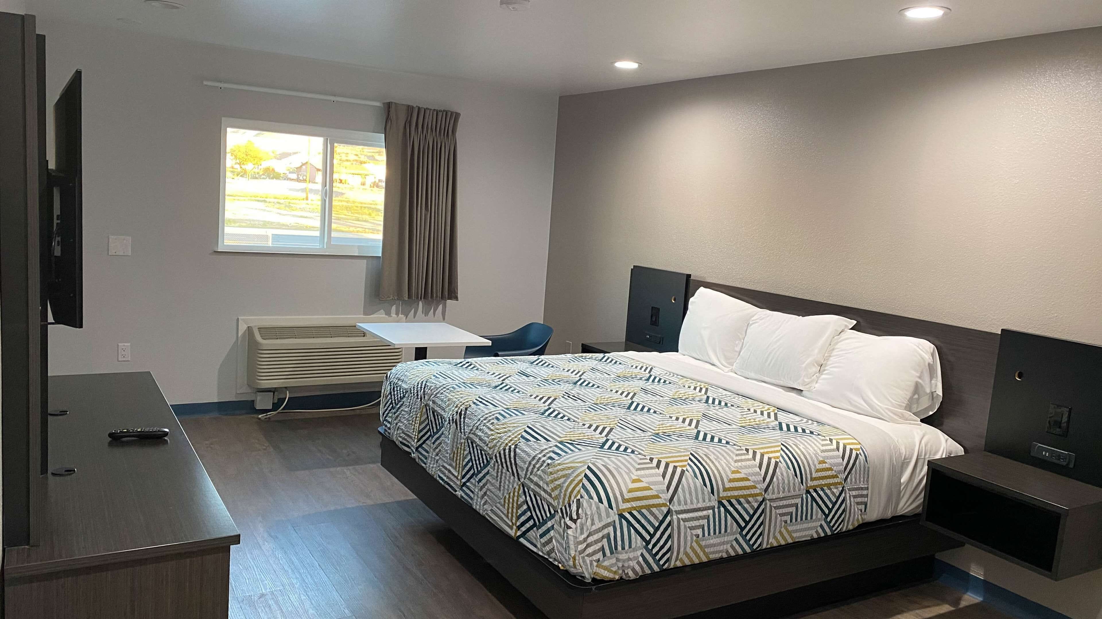 Blackout curtains, iron/ironing board, free WiFi, bed sheets