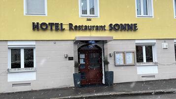 Majoituspaikan julkisivu