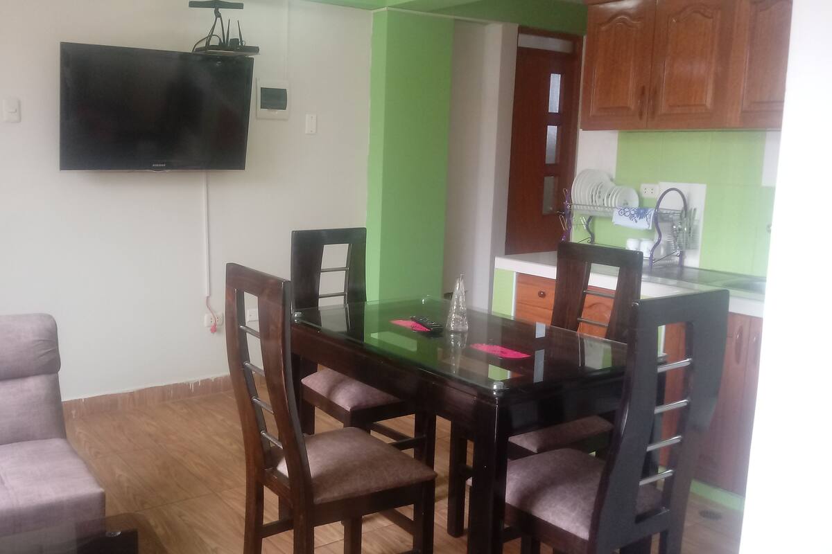 Appartement Standard, 2 chambres, fumeur, vue ville | Salle de séjour