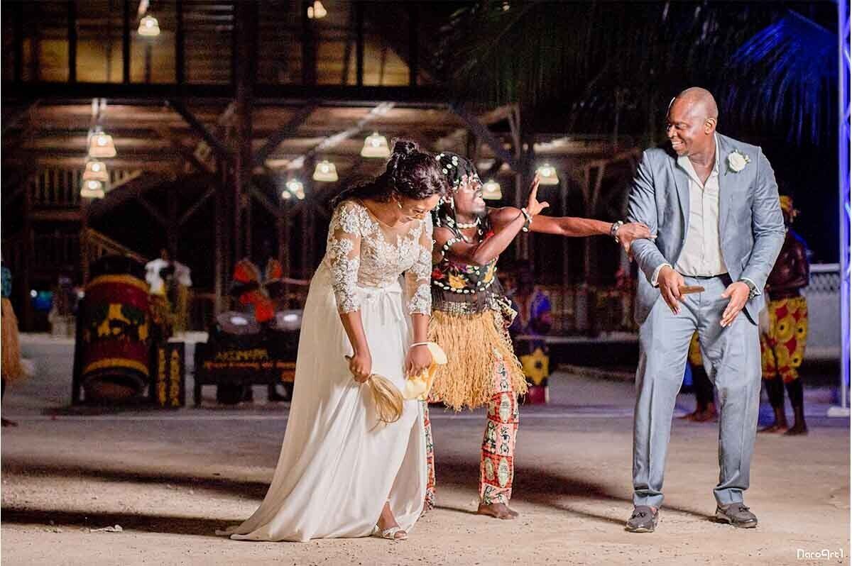 outdoor wedding area