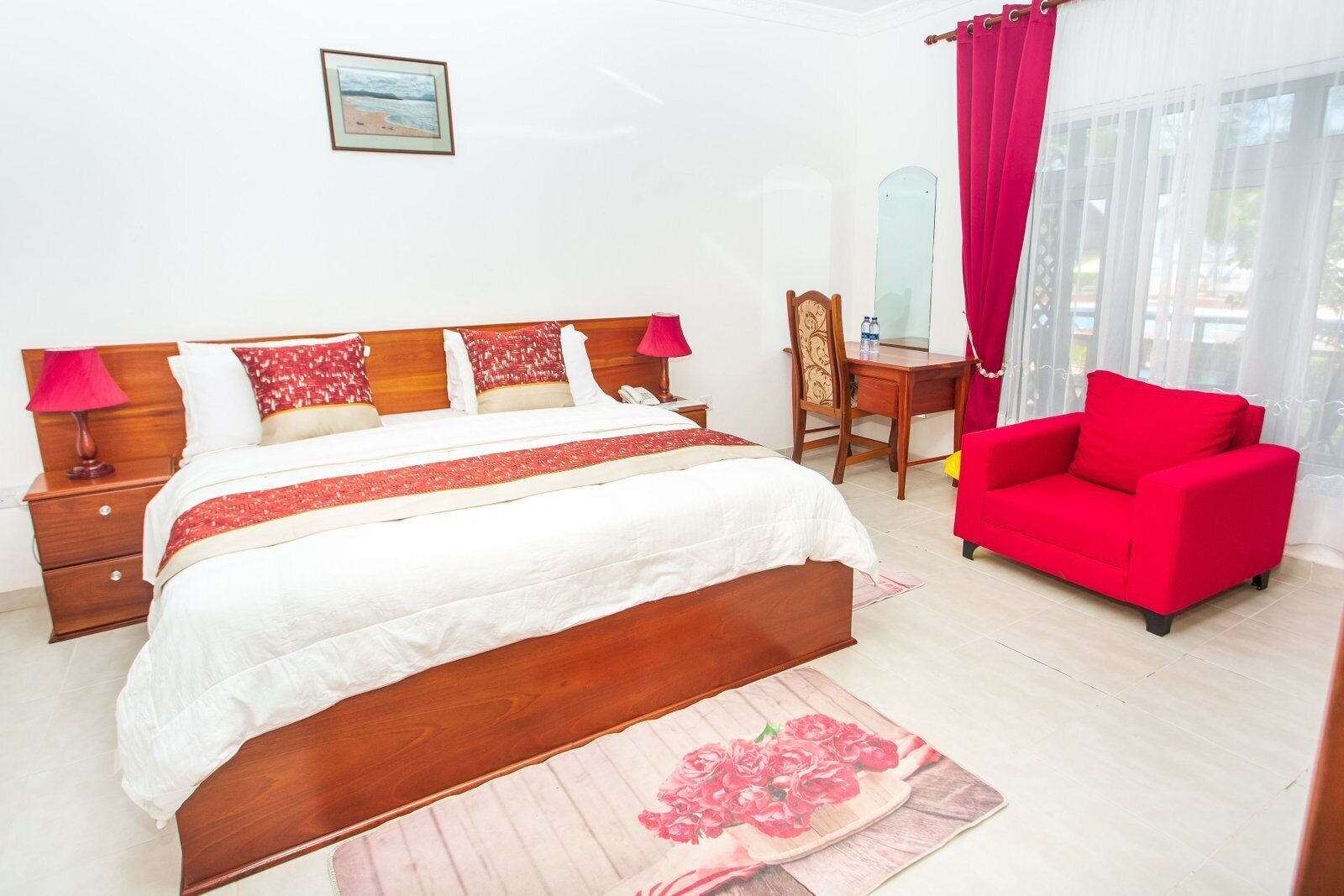 Luxury Double Room, Balcony, Partial Sea View | Premium bedding, desk, laptop workspace, blackout curtains