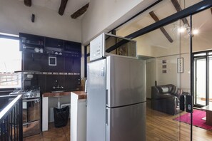 Apartamento, 2 quartos, cozinha americana | Cozinha privada