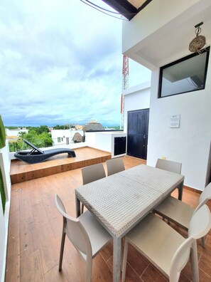 Leilighet – premier, flere senger, ikke-røyk | Terrasse/patio