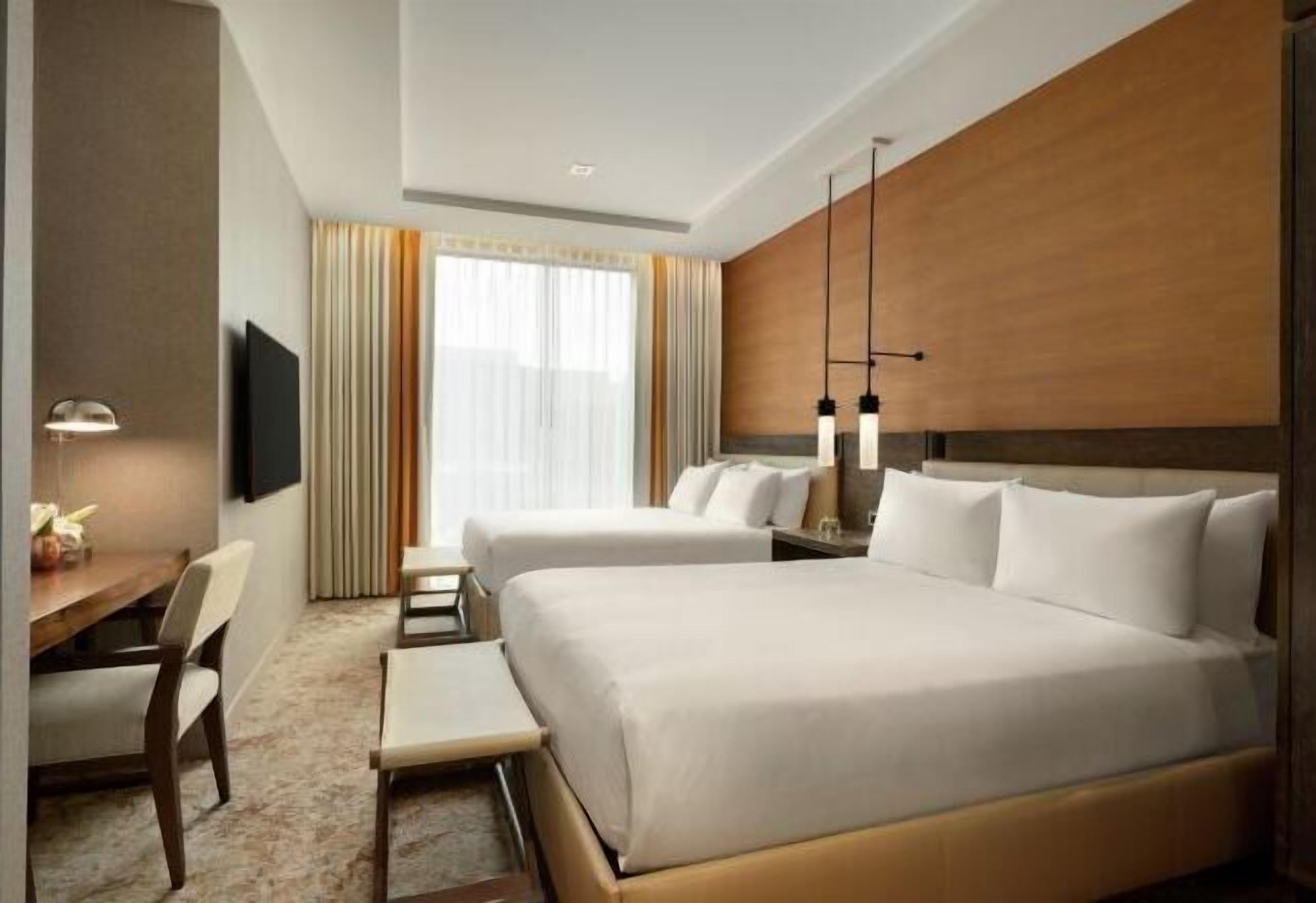 In-room safe, desk, laptop workspace, blackout curtains