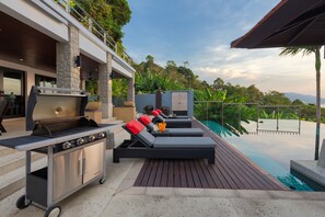 Luksus-villa - havudsigt | Terrasse/gårdhave