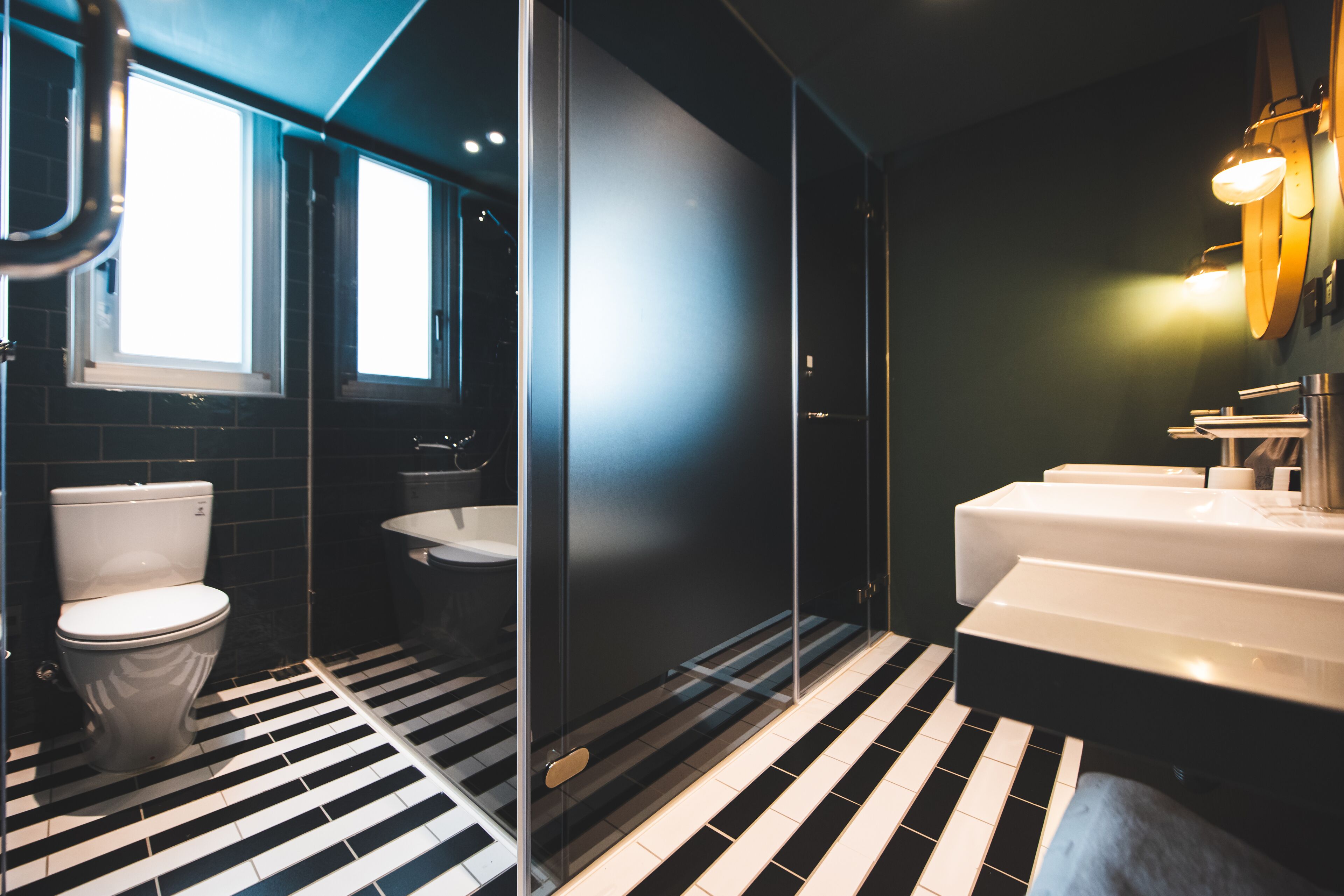 quadruple room, bathtub | bathroom | hydromassage showerhead, hair dryer, slippers, towels