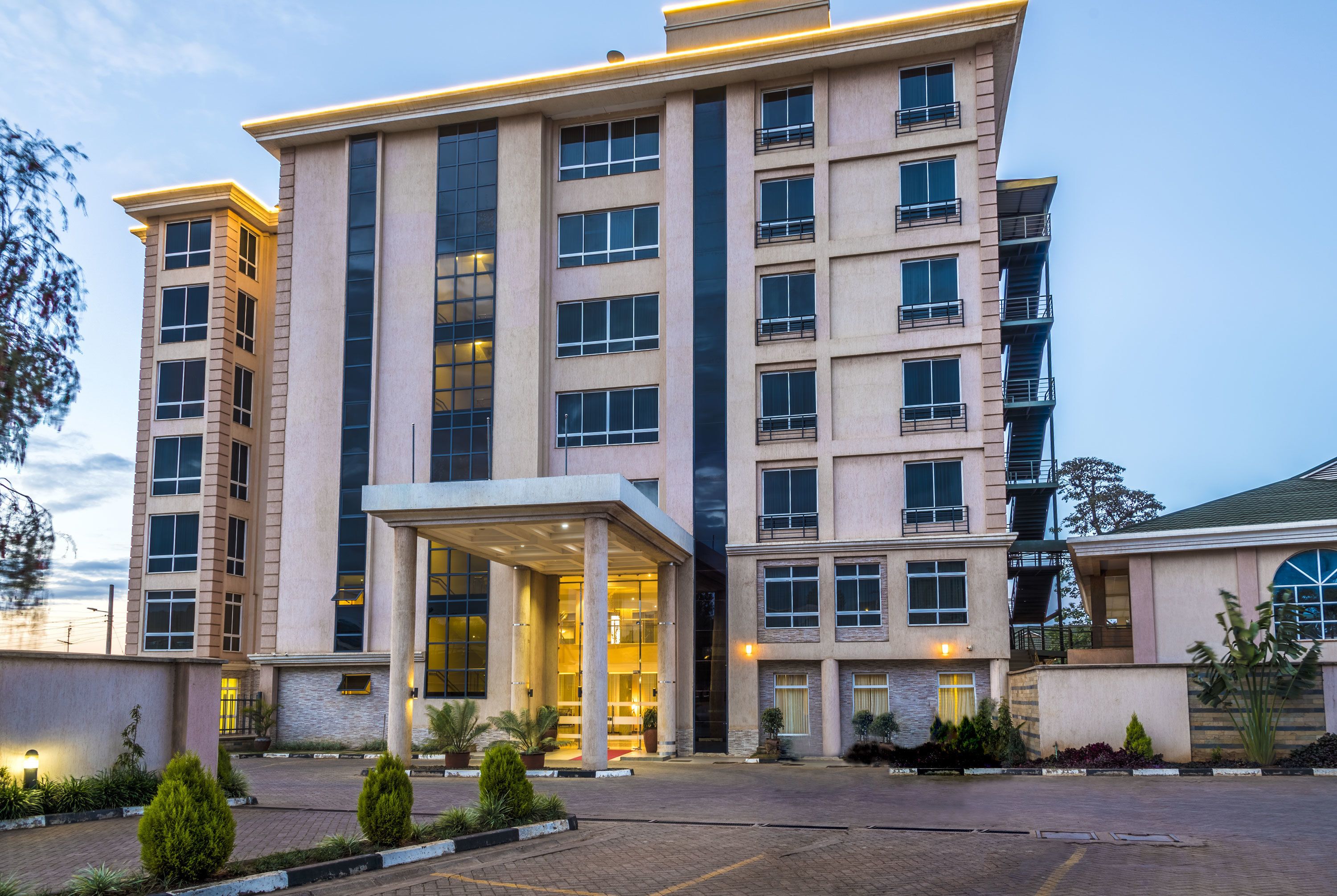 Front of property - evening/night